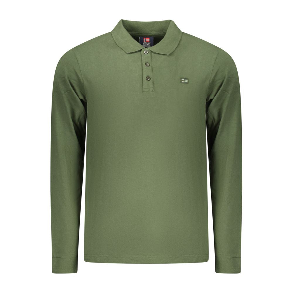 Norway 1963 Green Cotton Men Polo Shirt